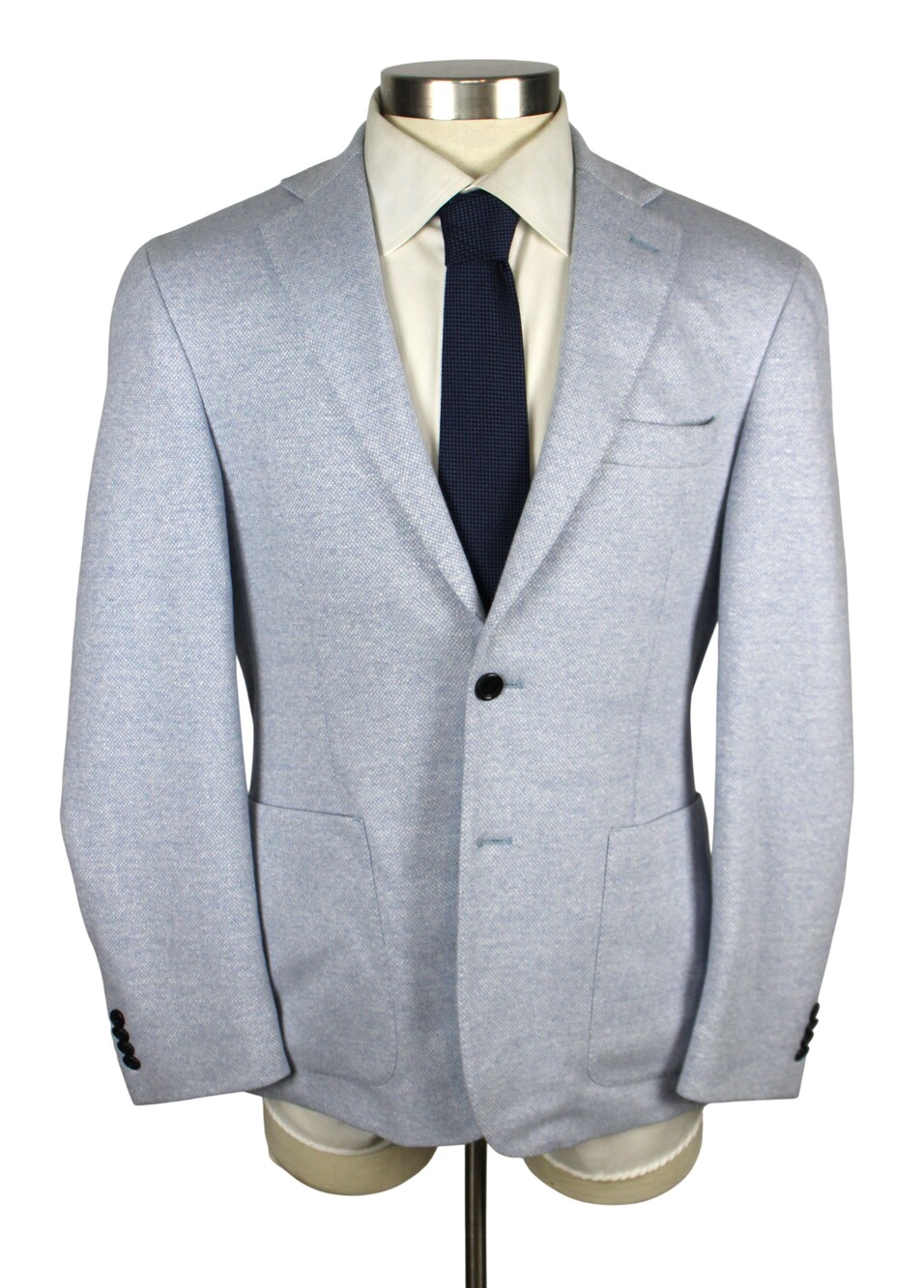$598 Men's Store Bloomingdale's Sport Coat Mens 38 R Light Blue Stretch Blazer
